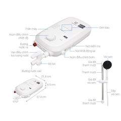 Máy nước nóng trực tiếp có bơm 4500W Electrolux EWE451QB-W4