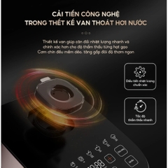 Nồi cơm điện tử 1.5L Aqua AQS-RBC401R(N)-VN
