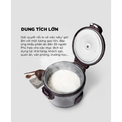 Nồi cơm điện công nghiệp 6,3L Cuckoo CR-3521/BKSTVNCV - Hàng chính hãng