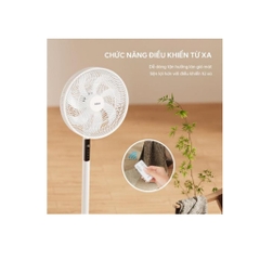 Quạt đứng Aqua 7 Cánh AQS-FED3502R(W), Cảm ứng, điều khiển từ xa, hẹn giờ