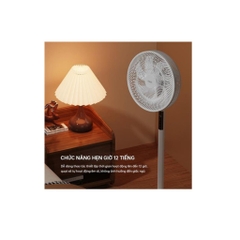 Quạt đứng Aqua 7 Cánh AQS-FED3502R(W), Cảm ứng, điều khiển từ xa, hẹn giờ