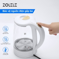 Bình đun siêu tốc 2 lít Zolele ZH101, Bình thủy tinh