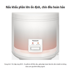 Nồi Cơm Nắp Gài Panasonic 1.8L  SR-MA181WRA