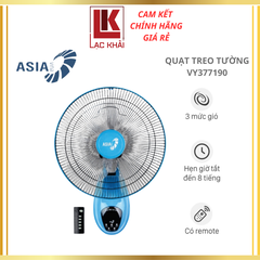 Quạt treo tường có remote Asia 3 cánh VY377190_Thiên Thanh