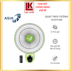 Quạt treo tường có remote Asia 3 cánh VY377290_Chuối