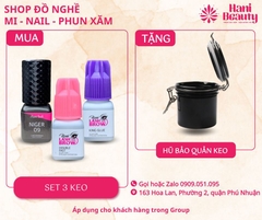 Combo 3 chai keo Tặng hủ bảo quản keo