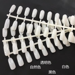 Móng Mẫu Form Bầu - Trắng Đen Trong Đục