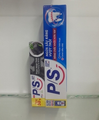 Combo KĐR P/S ngừa sâu răng vượt trội ống 180g tặng KĐR Than hoạt tính 30g