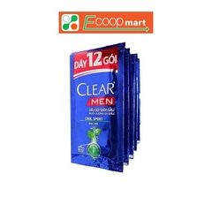 Dầu gội Clear Men mát lạnh Bạc Hà 14 gói 5g
