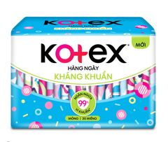 Băng vệ sinh Kotex Hàng Ngày Kháng Khuẩn 20 miếng