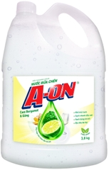 Nước rửa chén A-ON hương cam Bergamot & gừng can 3.8kg