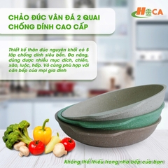 Chảo đúc 2 quai vân đá đa năng HOCA