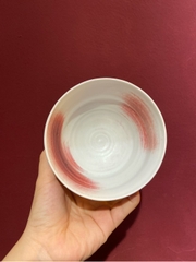 Bát 4inch trắng vệt hồng