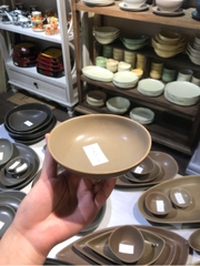 Tô 12.5cm màu nâu trổ (matte)