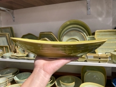 Đĩa oval 33x17cm xanh bơ