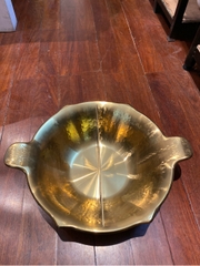 Nồi Lẩu 3 LỚP INOX 304 Vàng 2 Ngăn