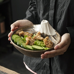 Đĩa kiểu núi Phú Sĩ 20cm