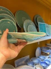 Đĩa sâu méo 7inch xanh ngọc