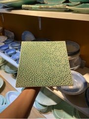 Đĩa vuông bằng 8inch xanh ngọc