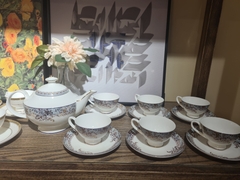 Bộ trà xanh ngọc dây vàng