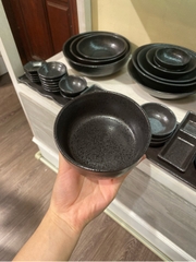 Chén 12 cm màu đen (không vệt) (MÀU MỚI)