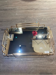 Khay trà gương tây âu