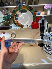 Đĩa bằng 12inch hoa đỏ