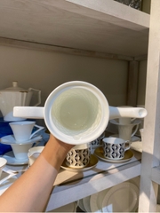 Ấm trà kim cương trắng