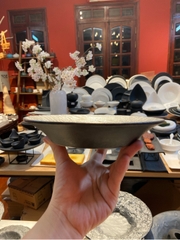 Đĩa sâu 7.5inch đen méo C345