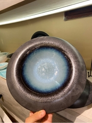 Đĩa soup 11 đen lòng xanh