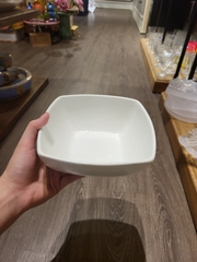 Tô vuông 20cm tuyết trắng