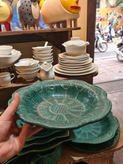 Tô trẹt miệng dúng sen 27cm xanh Thiên Phúc