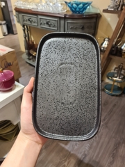 Đĩa CN 22x14 cm đen