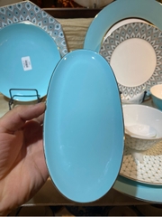 Đĩa đựng khăn xanh ngọc