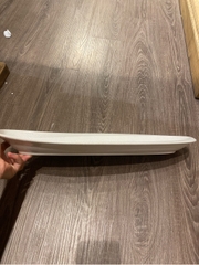 Dĩa oval 50x18 cm tuyết trắng