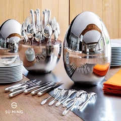 Bộ Trứng Dao Thìa Dĩa Bạc