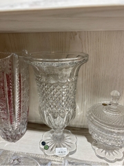 Lọ hoa pha lê Alexandria đế tròn cánh hoa 30cm