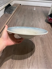 Dĩa bay + nắp 30 cm kem phun đen