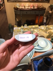 Gác đũa 6.5cm Oval dài xanh Lục Bảo