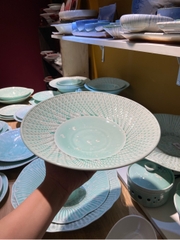 Đĩa sâu 10.5inch xanh khảm