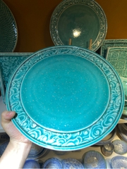 Đĩa nông 12inch xanh ngọc