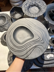 Đĩa kiểu 10icnh đen méo C346