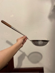 Vợt cán gỗ 16cm inox 304