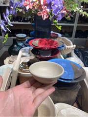 Chén chấm 8cm màu be