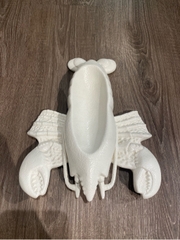 Dĩa tôm càng 25x19cm Tuyết trắng