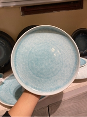 Đĩa nông 8inch Blue