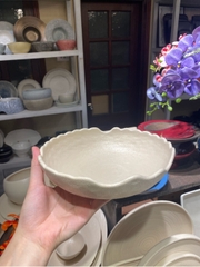 Tô cắt 20.5x6.5cm màu be