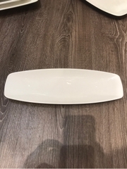 Dĩa oval phẳng 30 x 10 cm Trắng Ngà