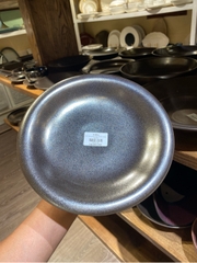Đĩa hoa quả có chân 8.5inch Ngọc Trai Đen