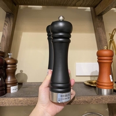 Xay tiêu gỗ đen đáy inox